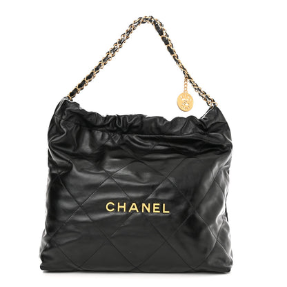 CHANEL CALFSKIN QUILTED CHANEL 22 HOBO BAG