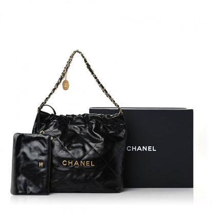 CHANEL CALFSKIN QUILTED CHANEL 22 HOBO BAG