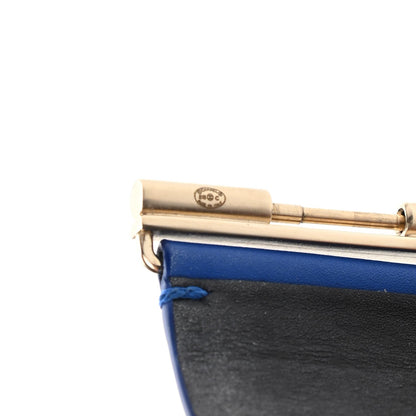 CHANEL CC CALFSKIN LEATHER WIDE CUFF BRACELET