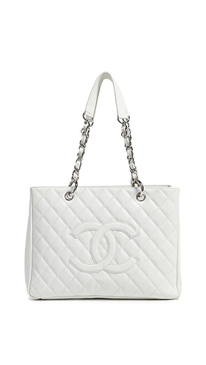 CHANEL CAVIAR QUILTED LAMBSKIN SHOPPER TOTE BAG
