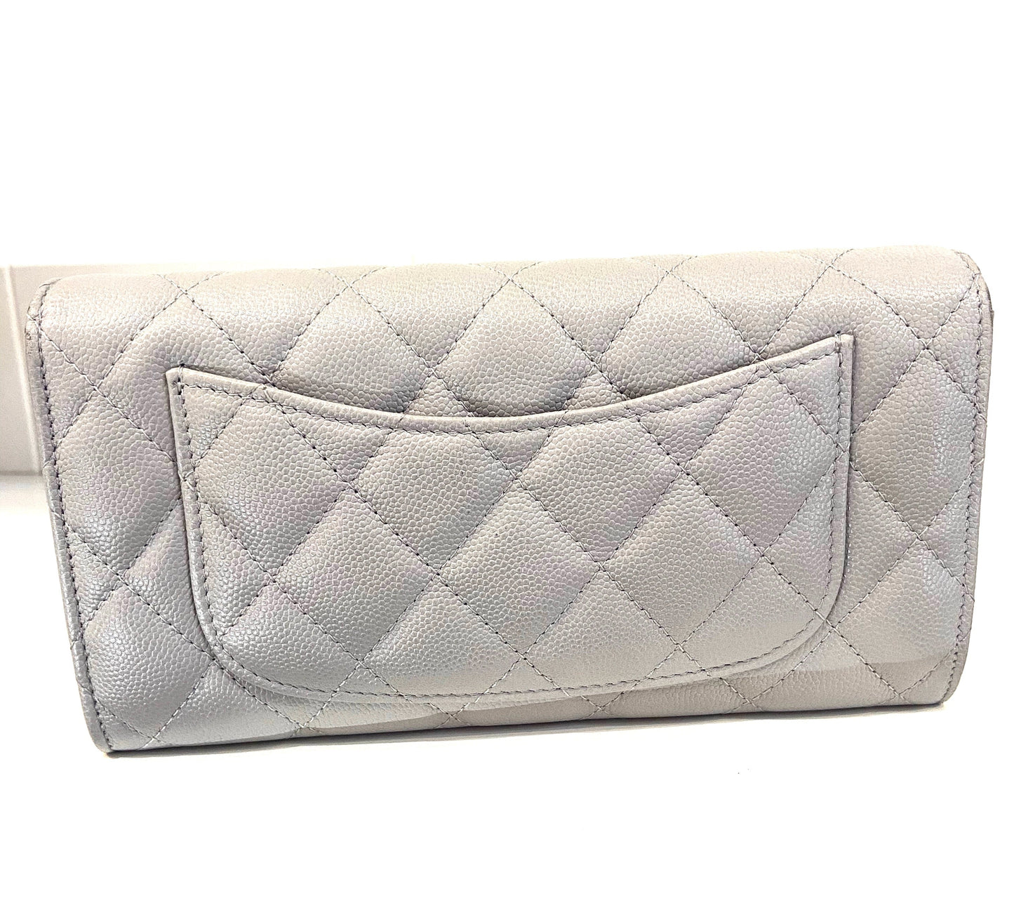 CHANEL CAVIAR QUILTED LARGE FLAP WALLET