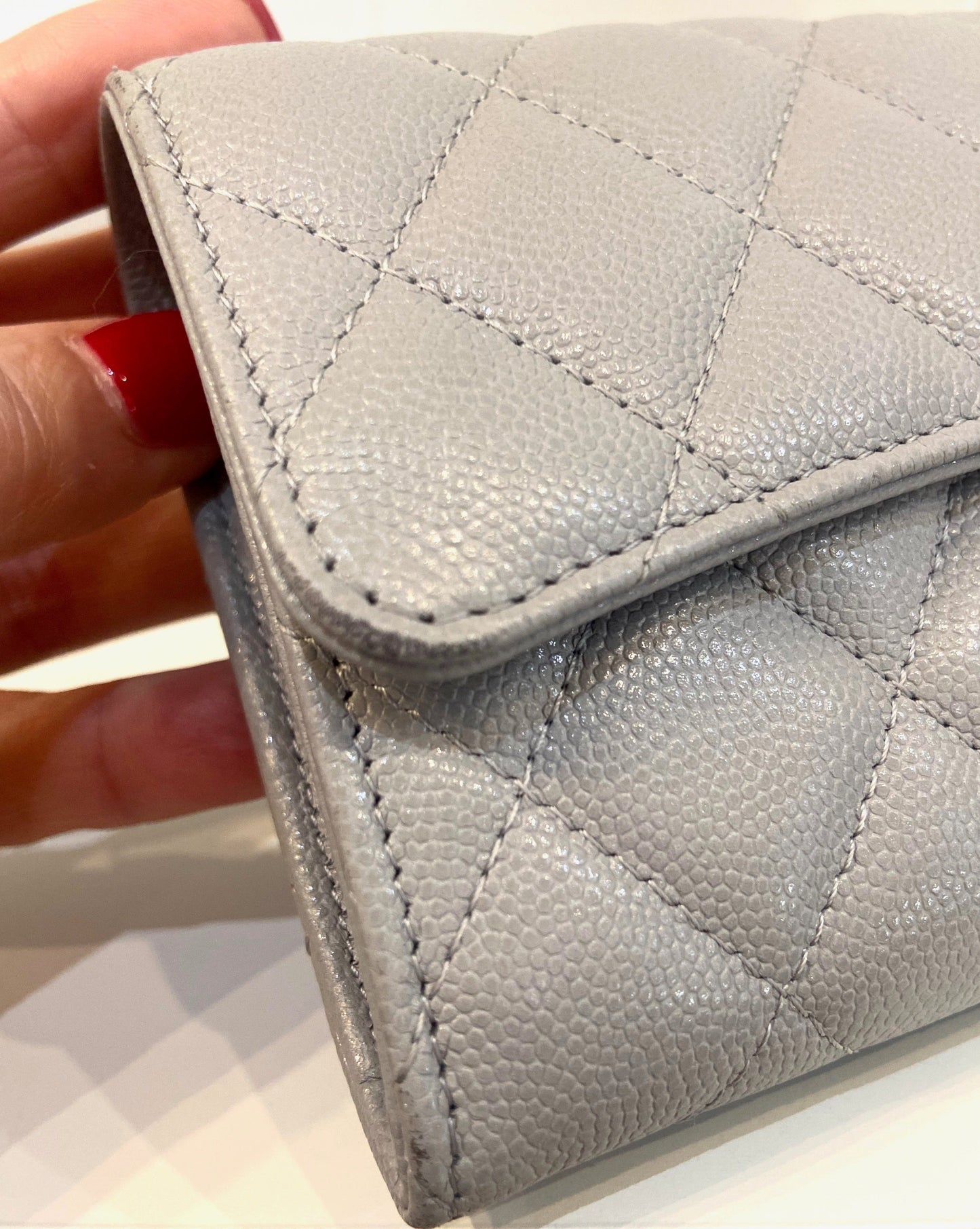 CHANEL CAVIAR QUILTED LARGE FLAP WALLET