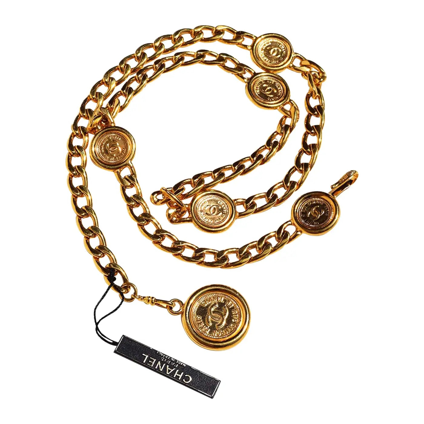 CHANEL VINTAGE MEDALLION RUE CAMBON NECKLACE OR BELT
