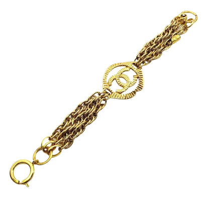 CHANEL COCO MARK MULTI CHAIN BRACELET