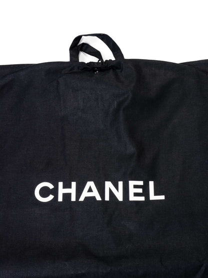 Chanel Extra Long Canvas Garment Cover Bag Black