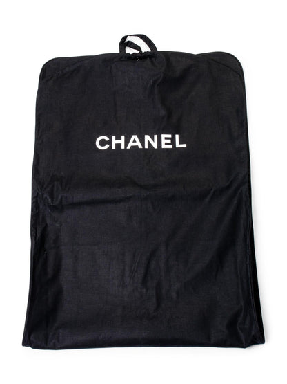 Chanel Extra Long Canvas Garment Cover Bag Black