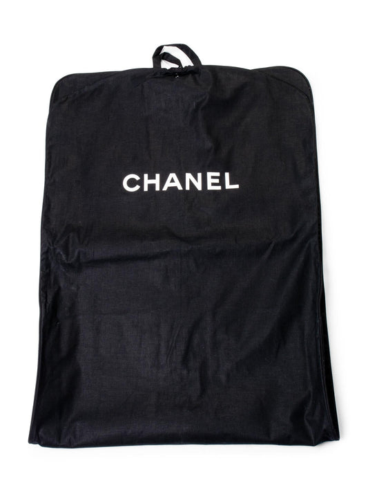 Chanel Extra Long Canvas Garment Cover Bag Black