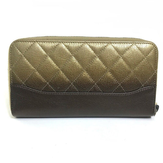 CHANEL GRADATION MATELASSE ZIP AROUND LONG WALLET