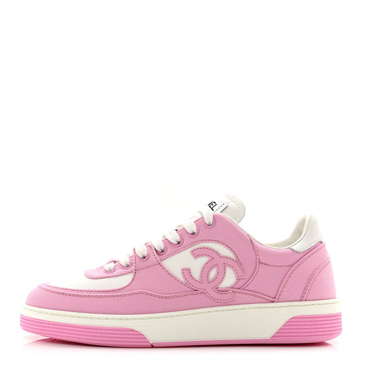 CHANEL INTERLOCKING CC LOGO SNEAKERS