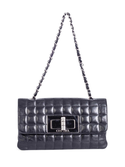 Chanel Lambskin Leather Square Quilted Reissue Flap Bag Black