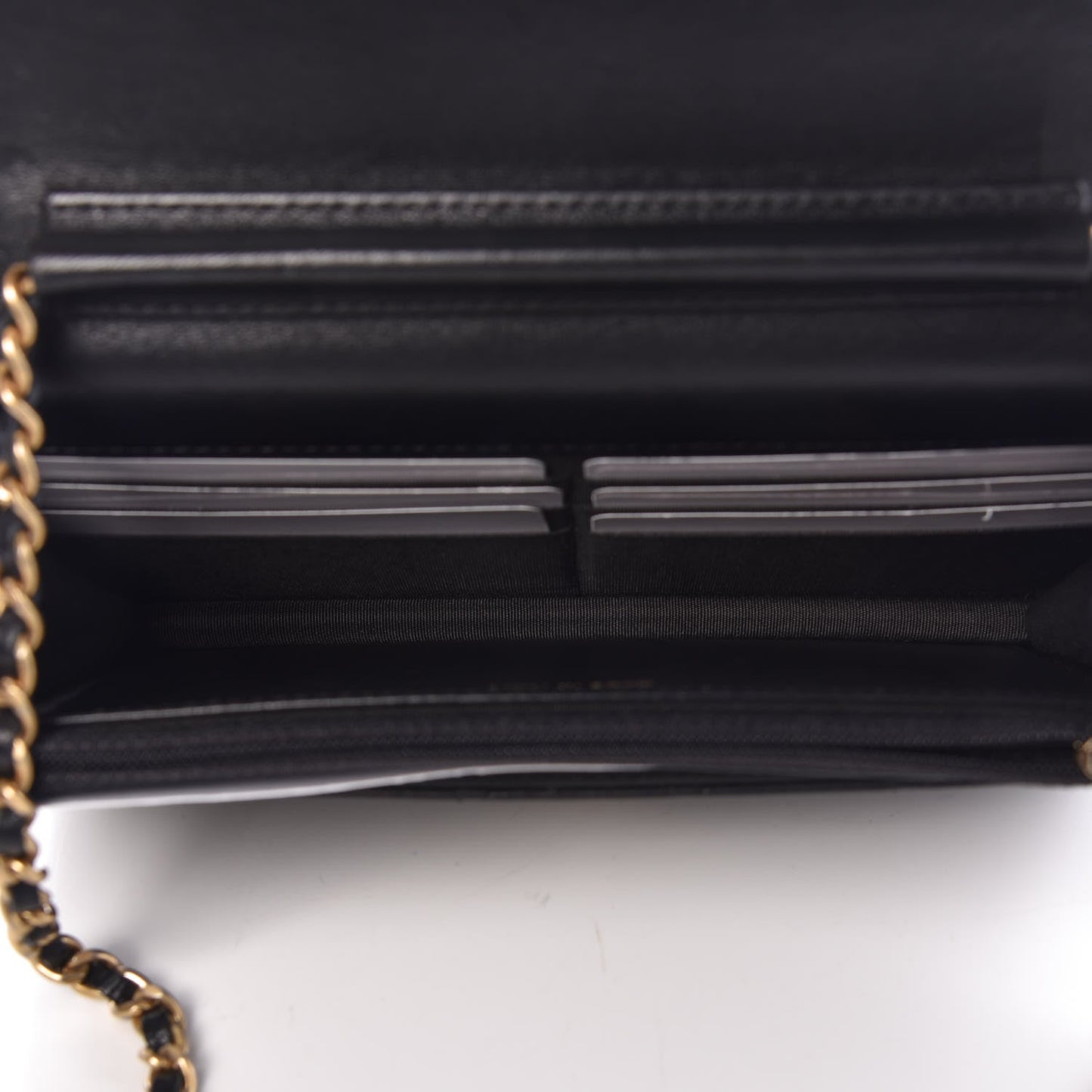 CHANEL QUILTED LAMBSKIN ALL ABOUT CHANEL WALLET ON A CHAIN