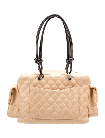 CHANEL QUILTED CALFSKIN LIGNE CAMBON MULTIPOCKET REPORTER BAG