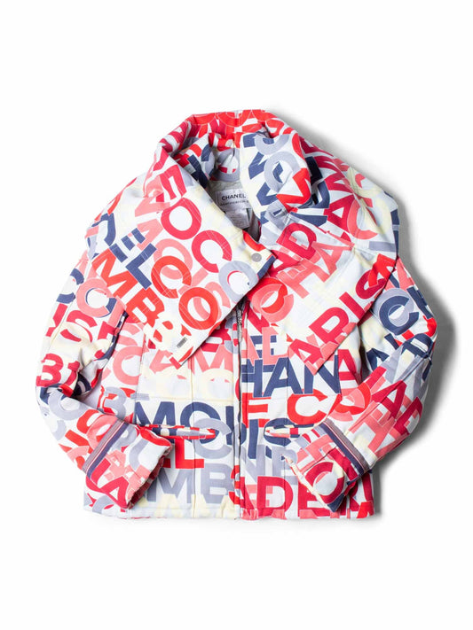 CHANEL Logo Vintage Coco Cambon Puffer Down Jacket Multicolor-designer resale