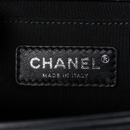 CHANEL HOLOGRAPHIC CHEVRON LAMBSKIN MEDIUM BOY BAG