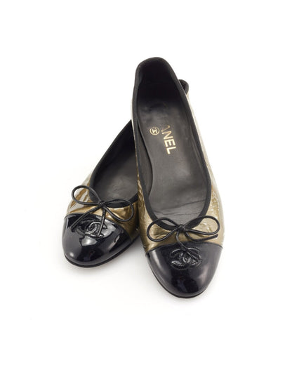 CHANEL CC OMBRE FLAT SHOES