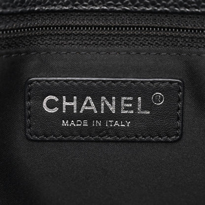 CHANEL QUILTED CAVIAR GRAND SHOPPING TOTE BAG GST