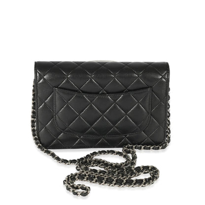 CHANEL QUILTED LAMBSKIN WALLET ON A CHAIN