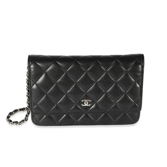 CHANEL QUILTED LAMBSKIN WALLET ON A CHAIN