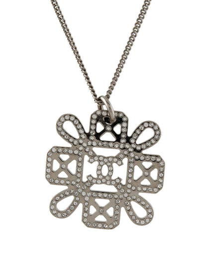 CHANEL STRASS CC PENDANT NECKLACE