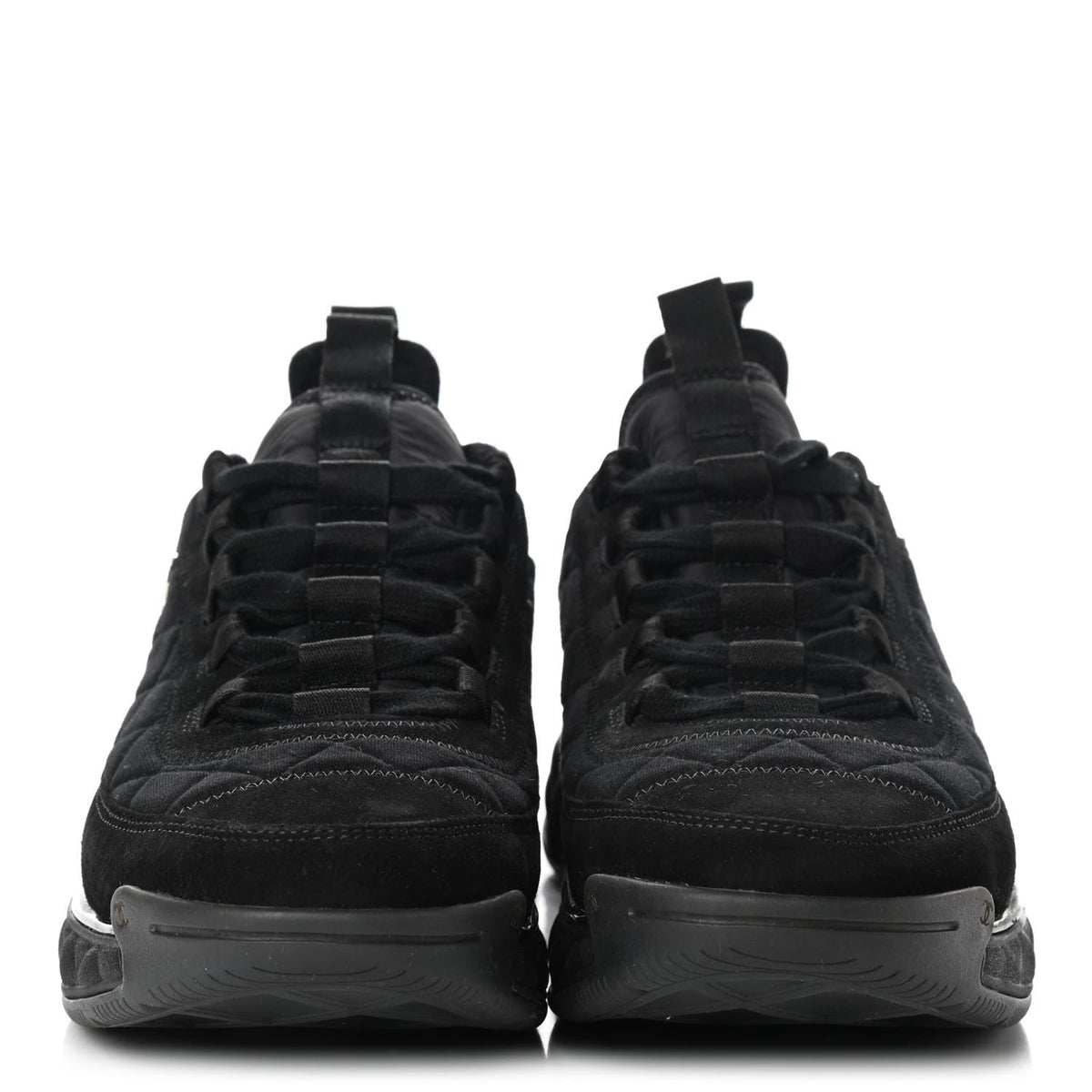 CHANEL CC SUEDE CALFSKIN MIXED MEDIA SNEAKERS