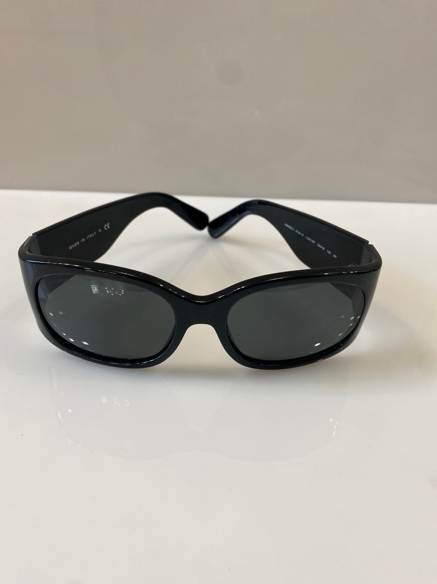 CHANEL SWAROVSKI CRYSTAL CC LOGO SUNGLASSES