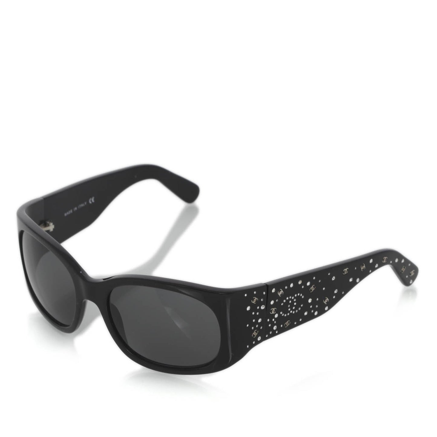 CHANEL SWAROVSKI CRYSTAL CC LOGO SUNGLASSES
