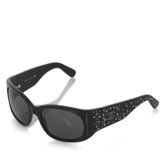 CHANEL SWAROVSKI CRYSTAL CC LOGO SUNGLASSES