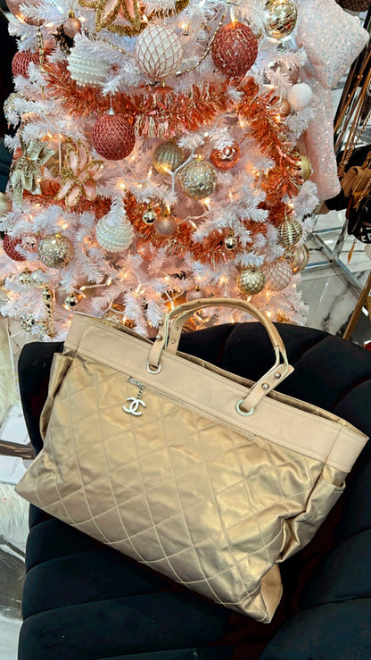 CHANEL PARIS BIARRITZ QUILTED XL TOTE BAG