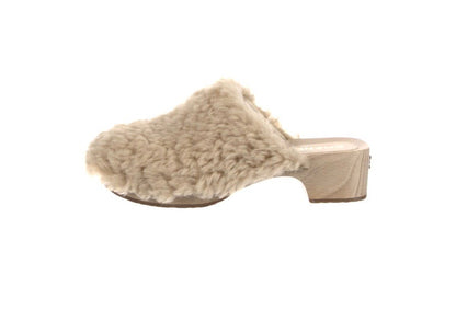 CHANEL 2022 SHEARLING MULES