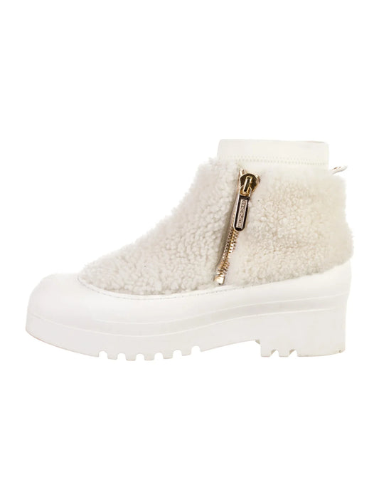 CHANEL CC SHEARLING BOOTS