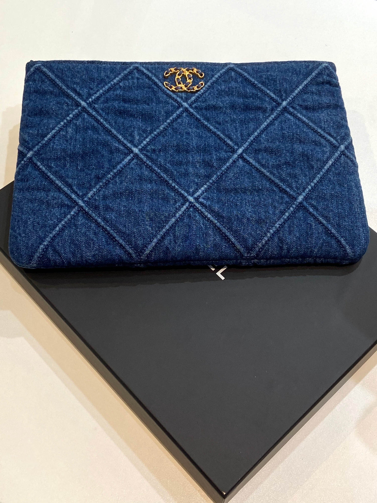 CHANEL DENIM POUCH