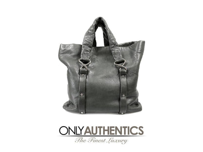 Chanel Black Lambskin Eight Knots Tote