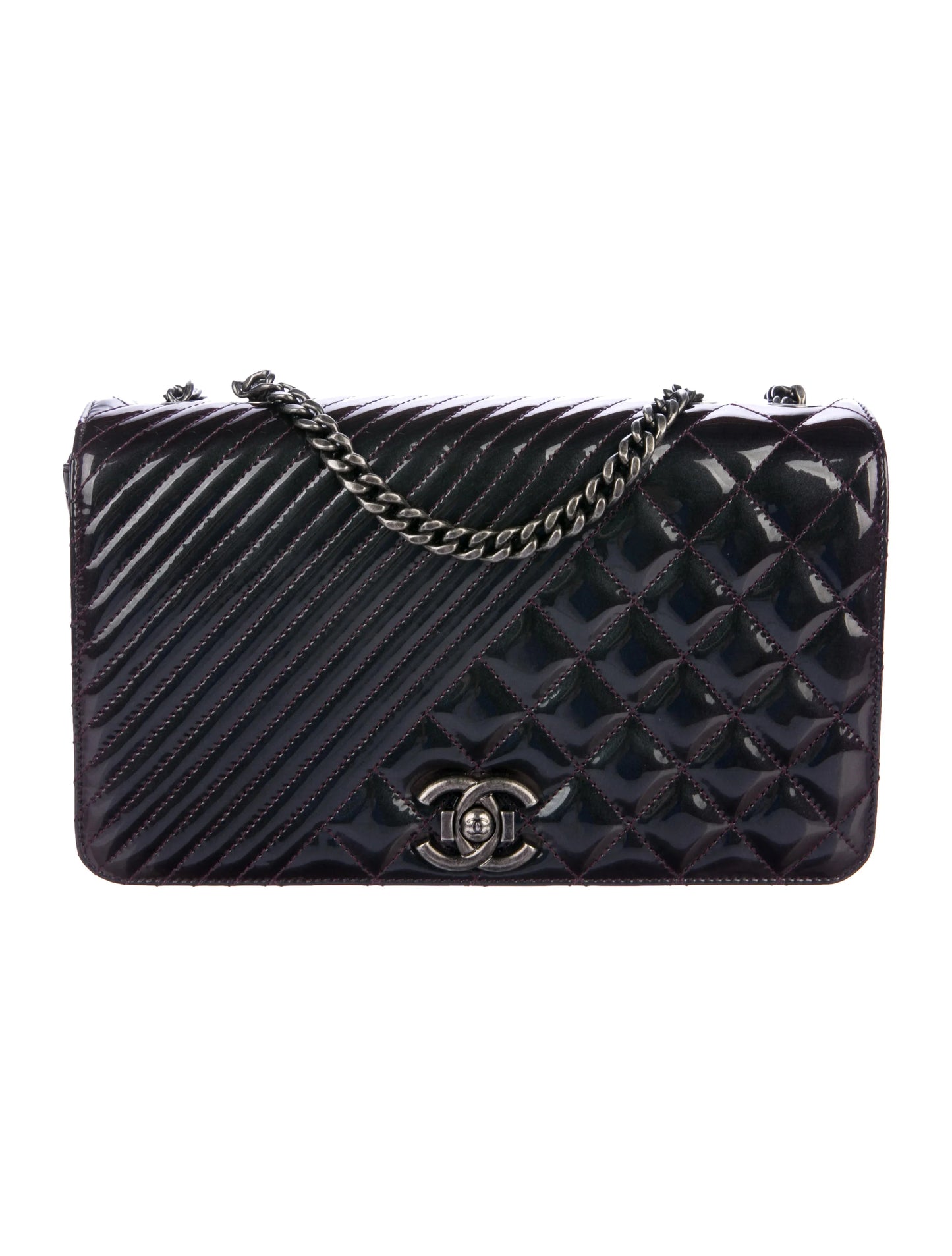 CHANEL MEDIUM FLAP BLACK LEATHER BAG