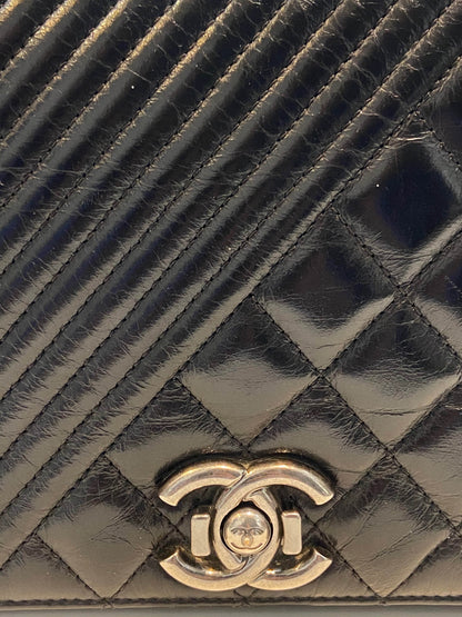 CHANEL MEDIUM FLAP BLACK LEATHER BAG