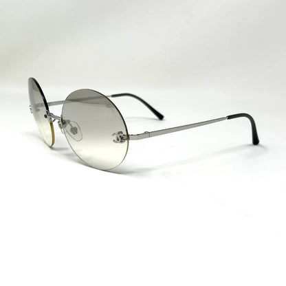 CHANEL VINTAGE 4056 ROUND RIMLESS 90'S LUXURY SUNGLASSES