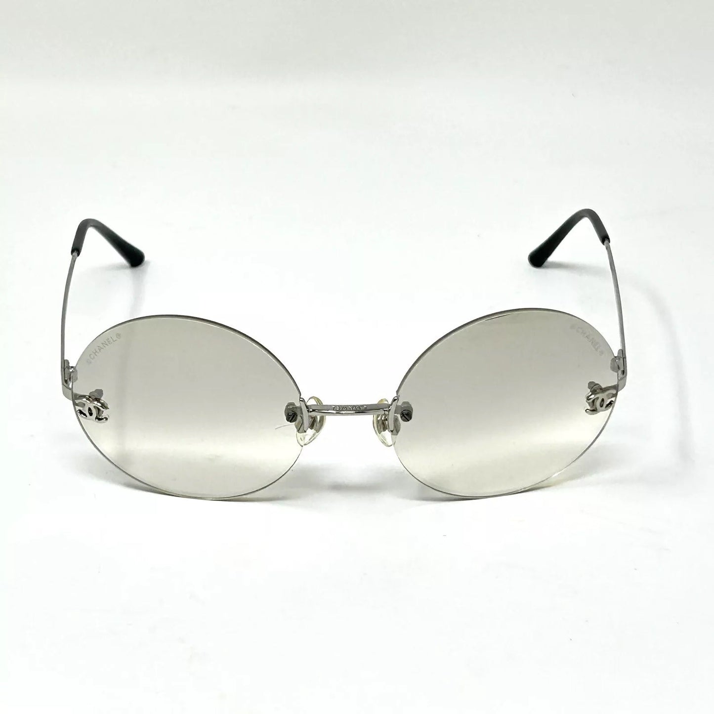 CHANEL VINTAGE 4056 ROUND RIMLESS 90'S LUXURY SUNGLASSES