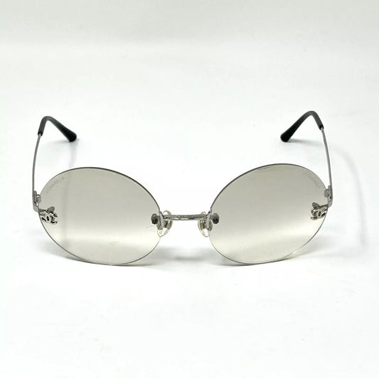 CHANEL VINTAGE 4056 ROUND RIMLESS 90'S LUXURY SUNGLASSES