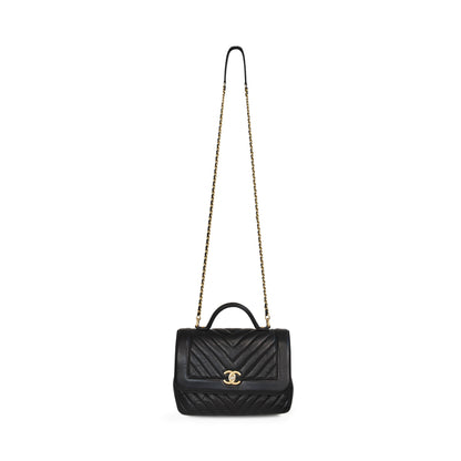 Chanel 'Chevron Top Handle' Flap Bag