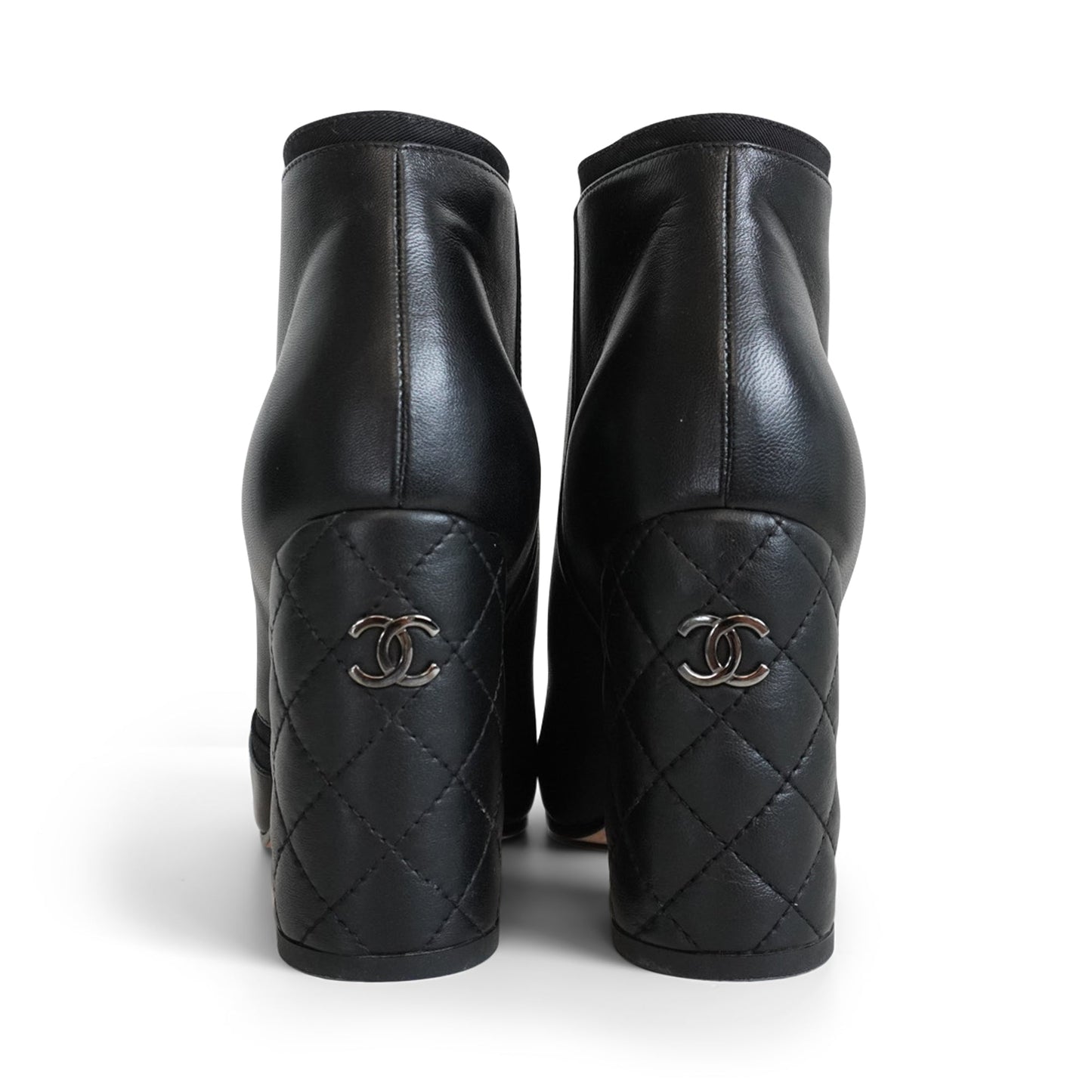 Chanel Quilted Ankle Boots - Women's 36.5