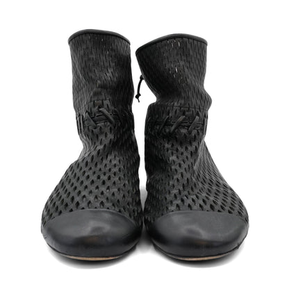 Chanel Perforated Ankle Boots - Women's 39