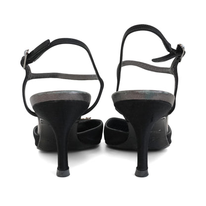 Chanel Vintage Satin Heels - Women's 39