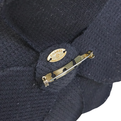 Chanel 'Camelia' Tweed Brooch