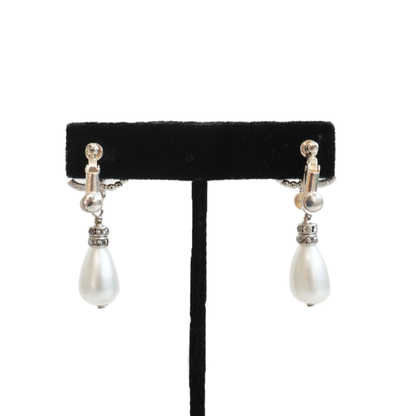 Chanel '24S' CC Pearl Drop Earrings
