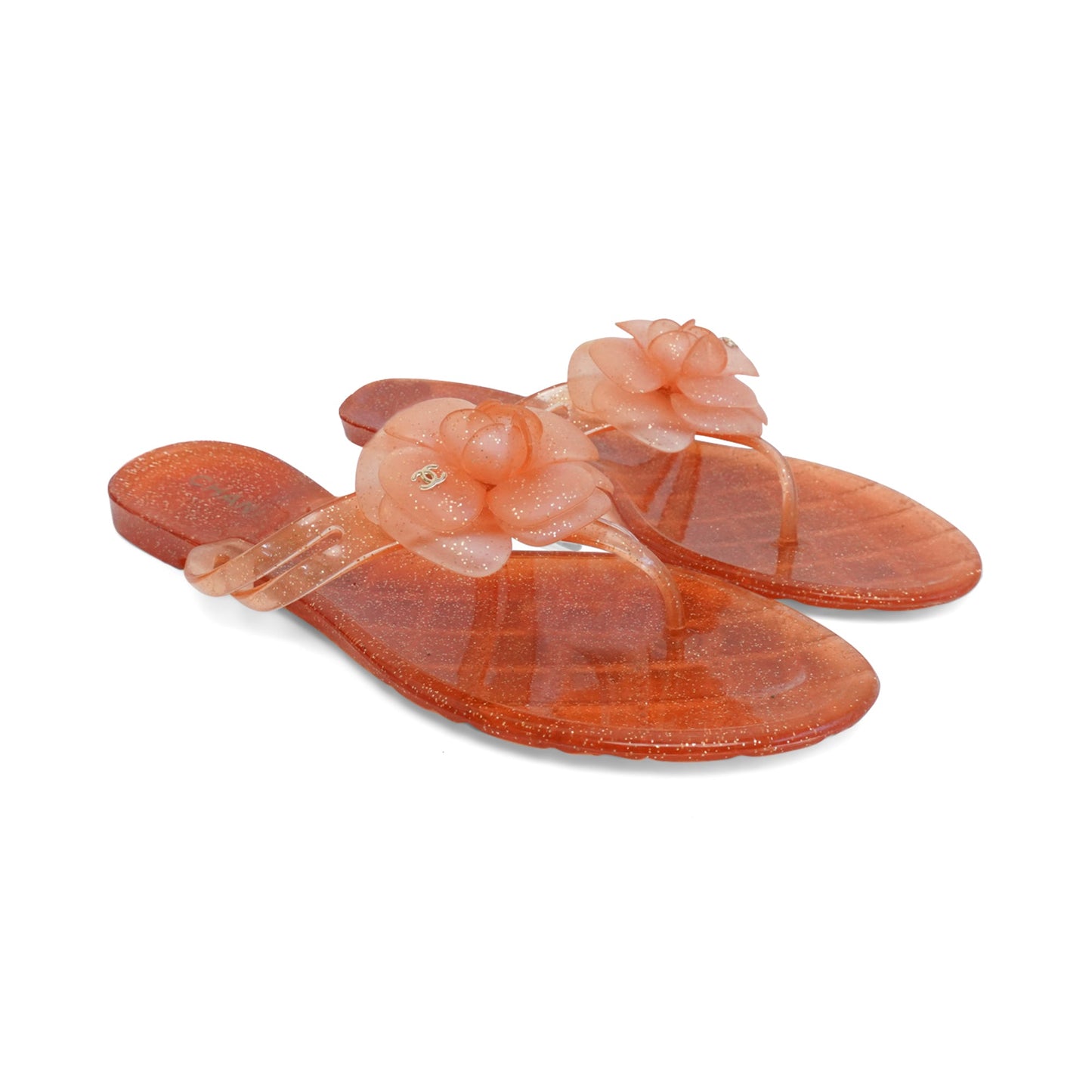 Chanel 'Camellia' Jelly Sandals - Women's 41
