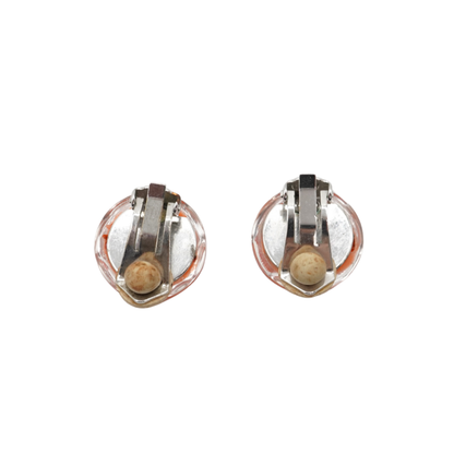 Chanel 'Camellia' Clip On Earrings