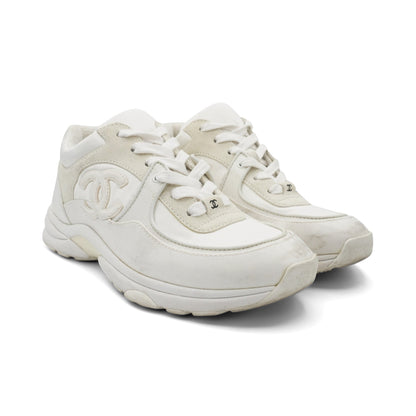 Chanel 'Interlocking CC' Sneakers - Women's 37.5