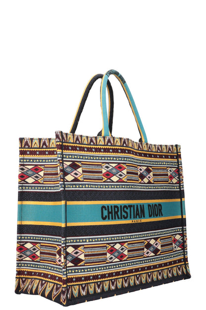 CHRISTIAN DIOR Book Tote Large Blue Bordeaux
