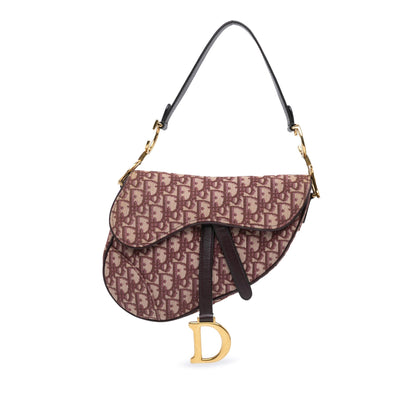 Oblique Canvas Saddle Bag