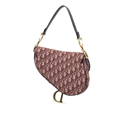 Oblique Canvas Saddle Bag