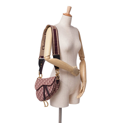 Oblique Canvas Saddle Bag